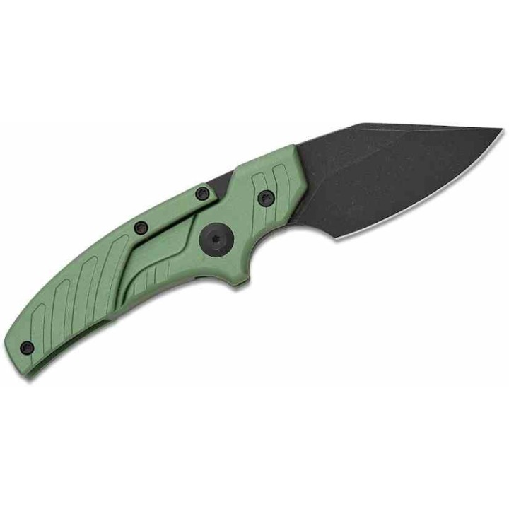 Couteau CIVIVI Typhoeus Green Push Dagger Lame Acier 14C28N Black Manche Aluminum Etui Cuir CIVC210364 - Livraison Gratuite