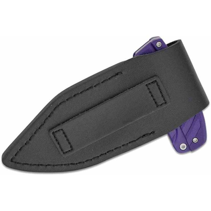 Couteau CIVIVI Typhoeus Purple Push Dagger Lame Acier 14C28N Black Manche Aluminum Etui Cuir CIVC210362 - Livraison Gratuite