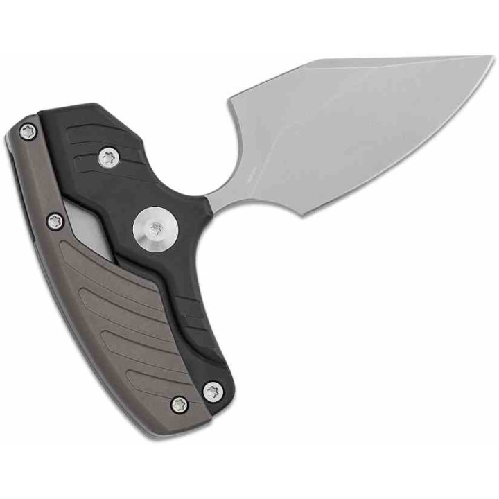 Couteau CIVIVI Typhoeus Black & Gray Push Dagger Lame Acier 14C28N Black Manche Alum Etui Cuir CIVC210363 - Livraison Gratuite
