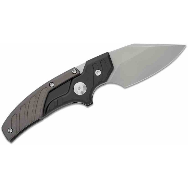 Couteau CIVIVI Typhoeus Black & Gray Push Dagger Lame Acier 14C28N Black Manche Alum Etui Cuir CIVC210363 - Livraison Gratuite