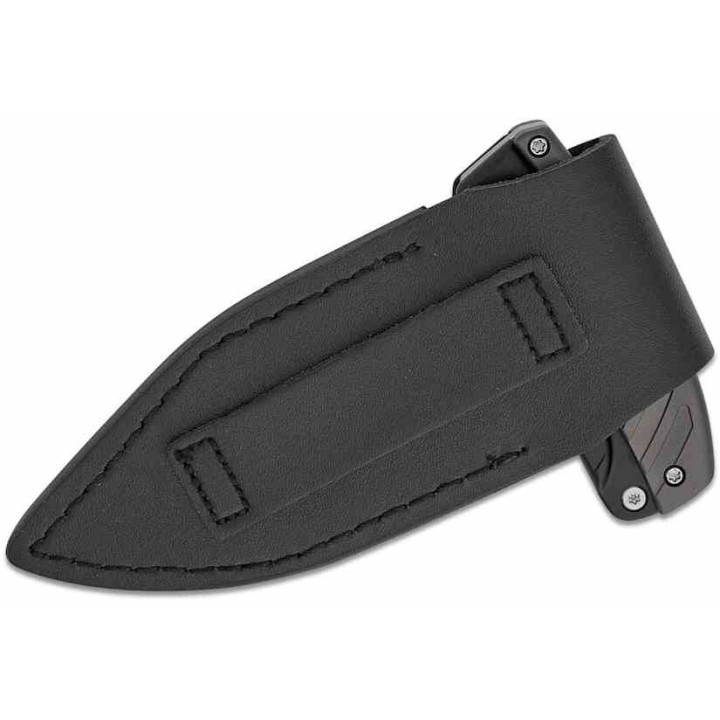 Couteau CIVIVI Typhoeus Black & Gray Push Dagger Lame Acier 14C28N Black Manche Alum Etui Cuir CIVC210363 - Livraison Gratuite