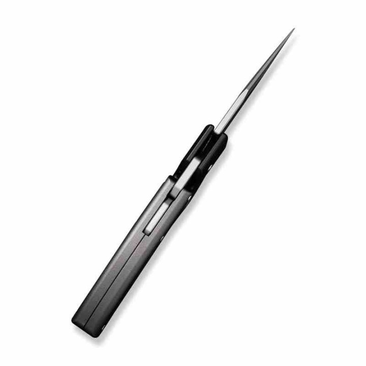 Couteau CIVIVI Typhoeus Black & Gray Push Dagger Lame Acier 14C28N Black Manche Alum Etui Cuir CIVC210363 - Livraison Gratuite