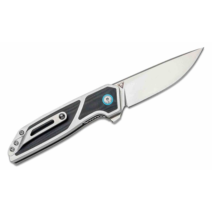 Couteau Begg Knives Diamici Black Lame Acier D2 Manche Acier/G10 Liner Lock IKBS Clip BG013 - Livraison Gratuite