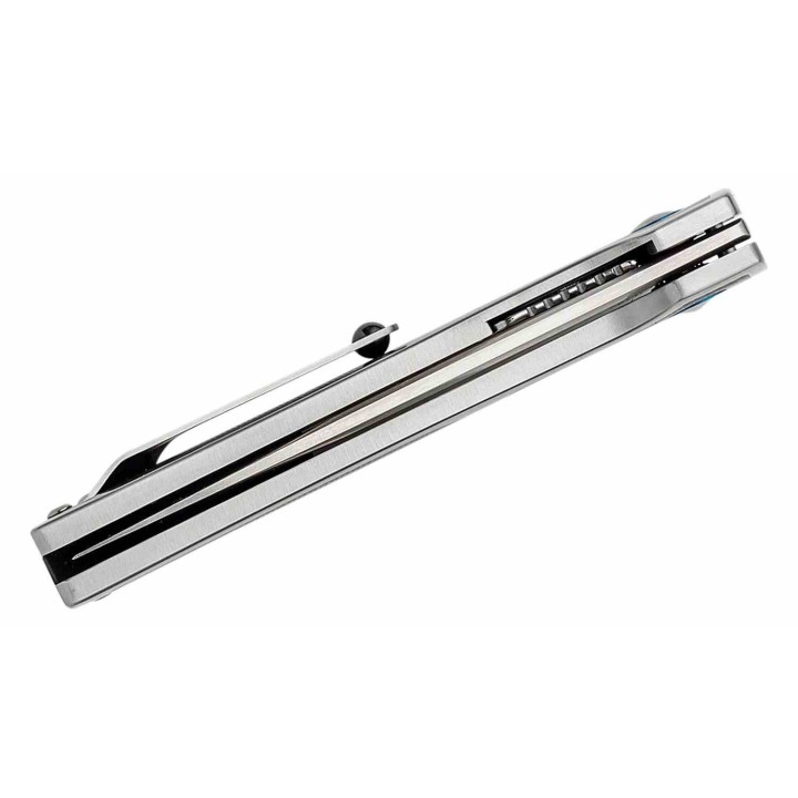 Couteau Begg Knives Diamici Black Lame Acier D2 Manche Acier/G10 Liner Lock IKBS Clip BG013 - Livraison Gratuite