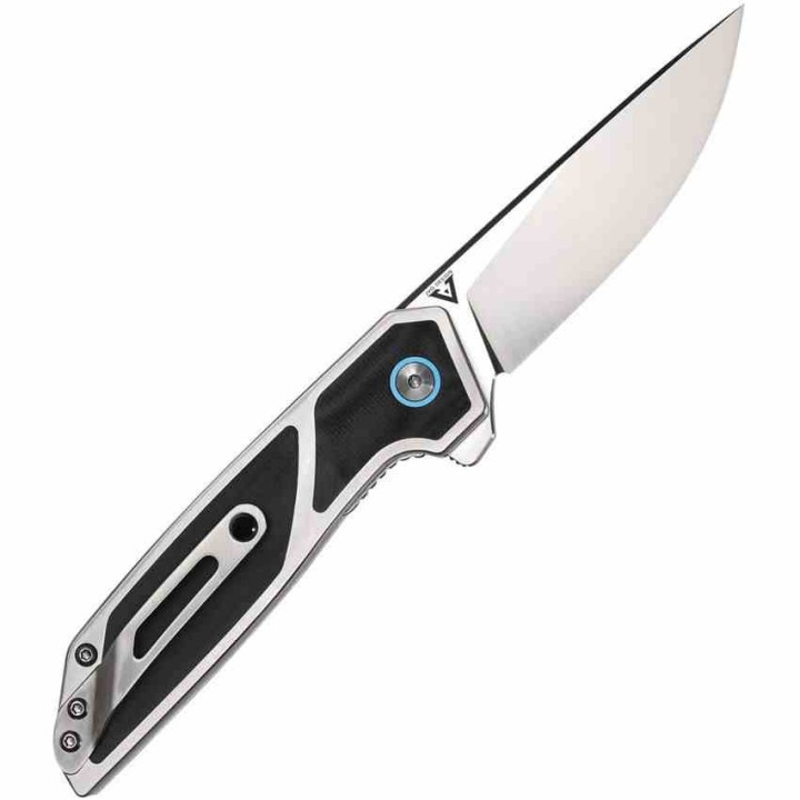 Couteau Begg Knives Diamici Black Lame Acier D2 Manche Acier/G10 Liner Lock IKBS Clip BG013 - Livraison Gratuite