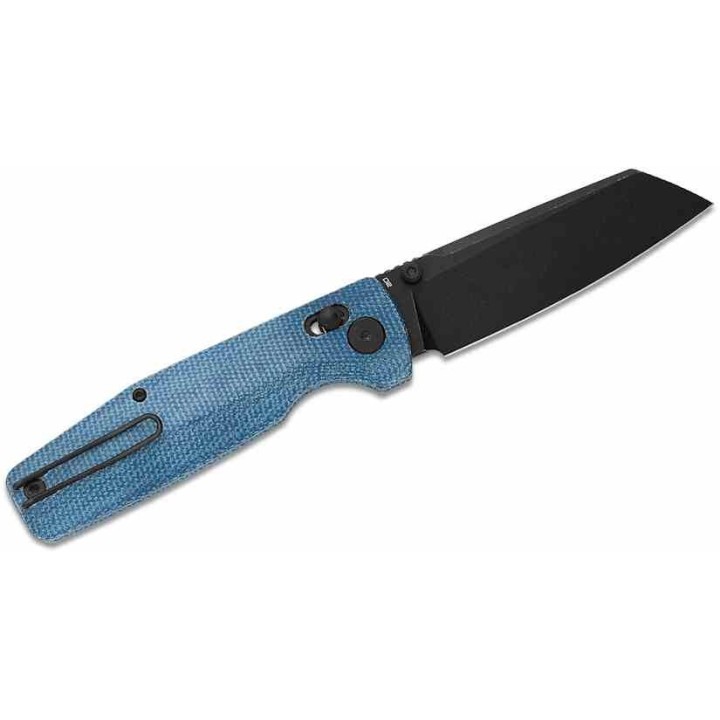 Couteau Bestech Slasher Blue Manche Micarta Lame Acier D2 IKBS Axis Lock Clip BTKG56C2 - Livraison Gratuite