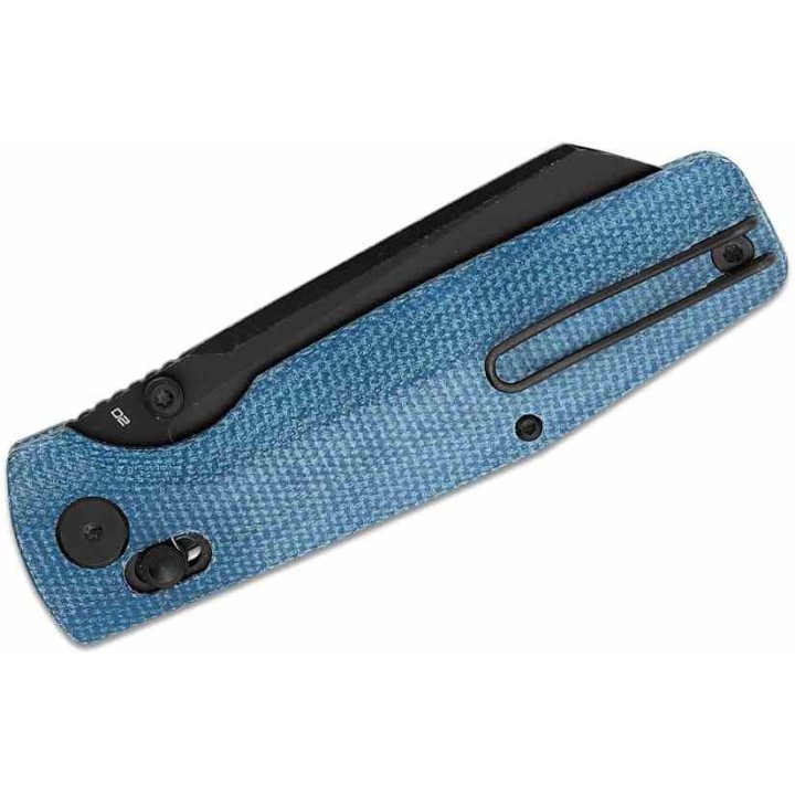Couteau Bestech Slasher Blue Manche Micarta Lame Acier D2 IKBS Axis Lock Clip BTKG56C2 - Livraison Gratuite