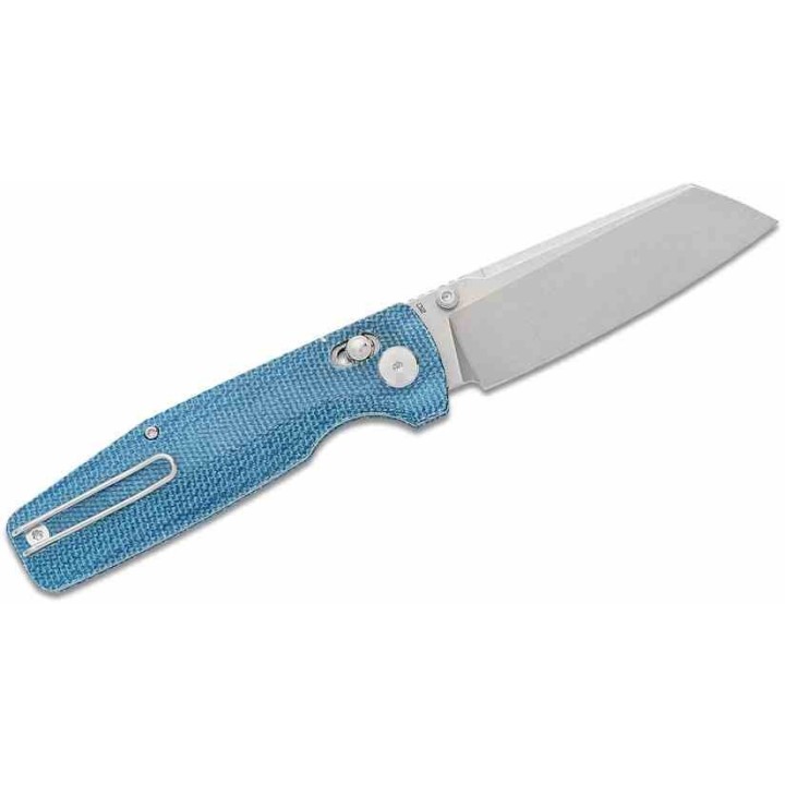 Couteau Bestech Slasher Blue Manche Micarta Lame Acier D2 SW IKBS Axis Lock Clip BTKG56C1 - Livraison Gratuite