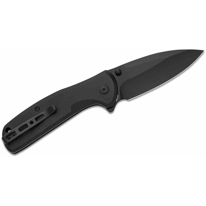Couteau Sencut ArcBlast Black Lame Acier 9Cr18MoV Black Manche Alu Button Lock IKBS Clip S22043B1 - Livraison Gratuite