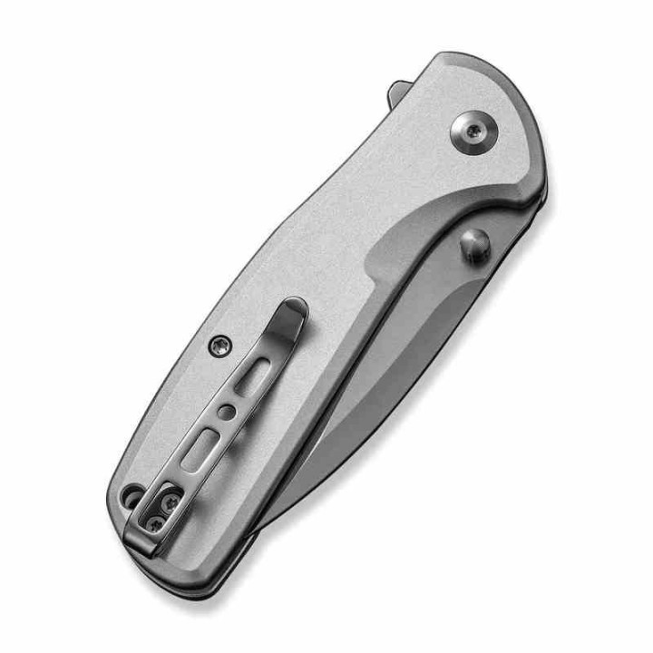 Couteau Sencut ArcBlast Silver Lame Acier 9Cr18MoV Satin Manche Alu Button Lock IKBS Clip S22043B2 - Livraison Gratuite