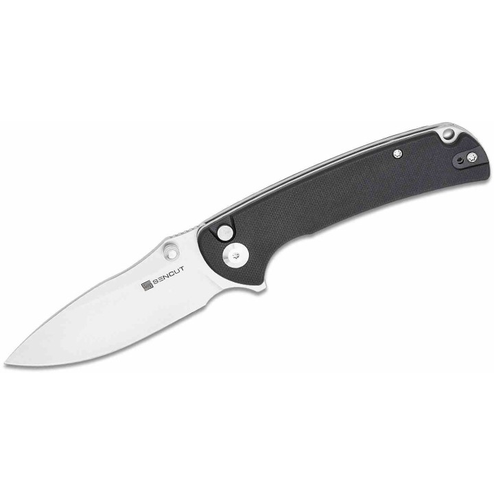 Couteau Sencut Pulsewave Black Lame Acier 9Cr18MoV Satin Manche G10 Button Lock IKBS Clip S230321 - Livraison Gratuite