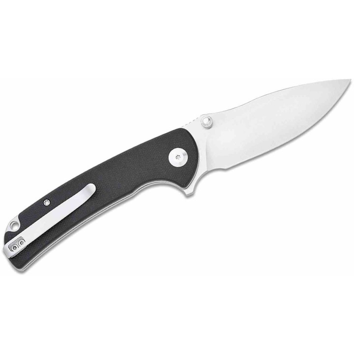 Couteau Sencut Pulsewave Black Lame Acier 9Cr18MoV Satin Manche G10 Button Lock IKBS Clip S230321 - Livraison Gratuite