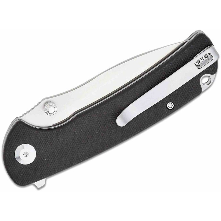 Couteau Sencut Pulsewave Black Lame Acier 9Cr18MoV Satin Manche G10 Button Lock IKBS Clip S230321 - Livraison Gratuite
