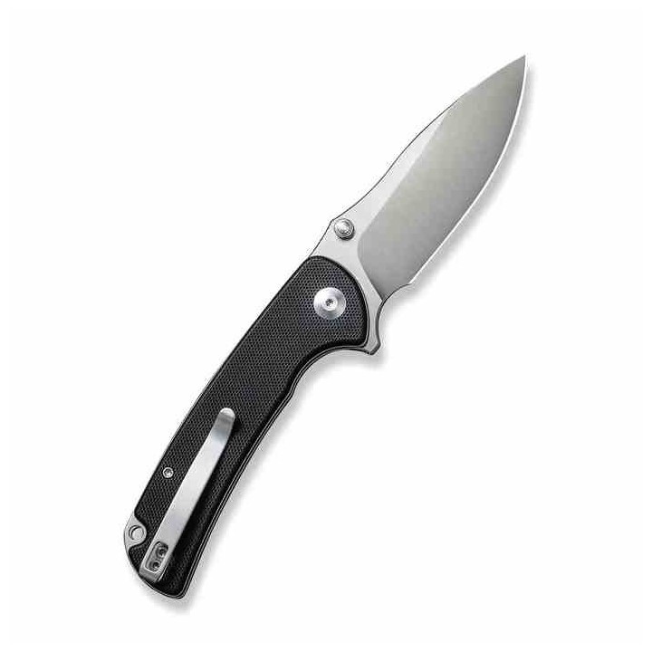 Couteau Sencut Pulsewave Black Lame Acier 9Cr18MoV Satin Manche G10 Button Lock IKBS Clip S230321 - Livraison Gratuite