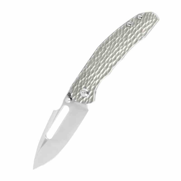 Couteau ArtisanCutlery Boa Gray Manche Titane Lame Acier S35VN Sand Polished IKBS ATZ1862GFGY - Livraison Gratuite