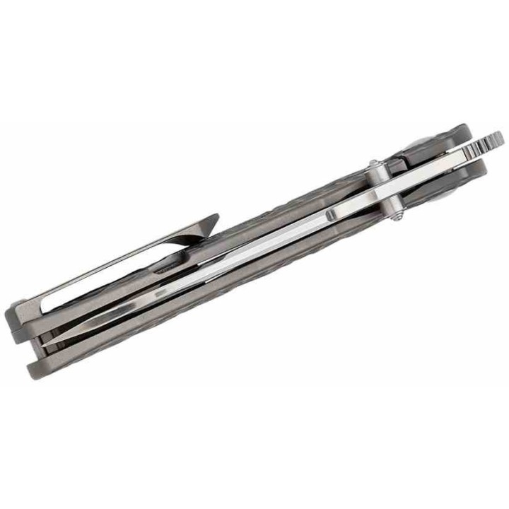 Couteau ArtisanCutlery Boa Gray Manche Titane Lame Acier S35VN Sand Polished IKBS ATZ1862GFGY - Livraison Gratuite