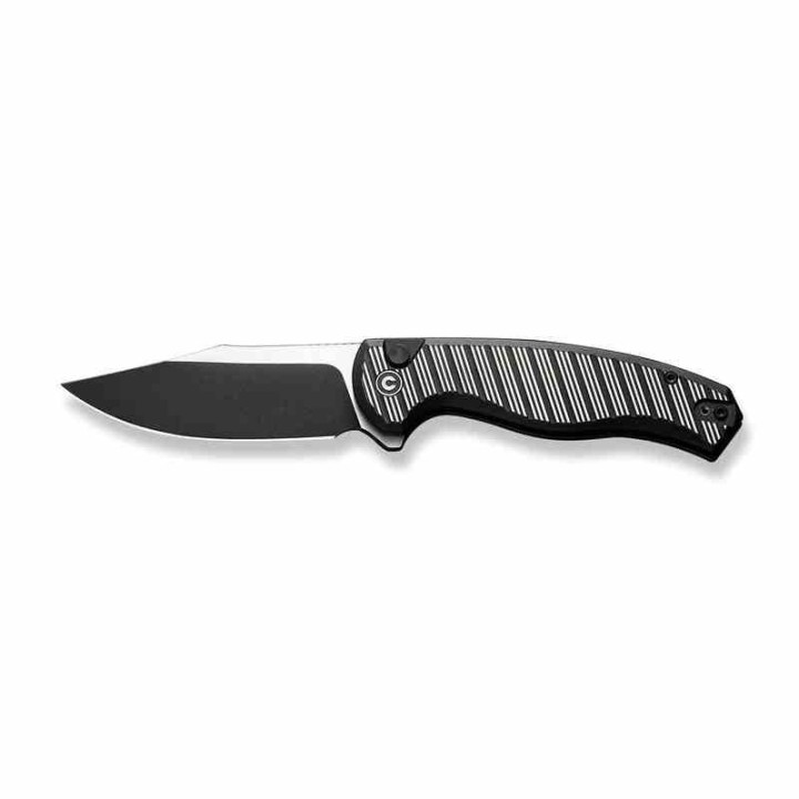 Couteau CIVIVI Stormhowl Black Lame Acier Nitro-V 2 Tons Manche Alum IKBS Button Lock Clip CIVC23040B1 - Livraison Gratuite