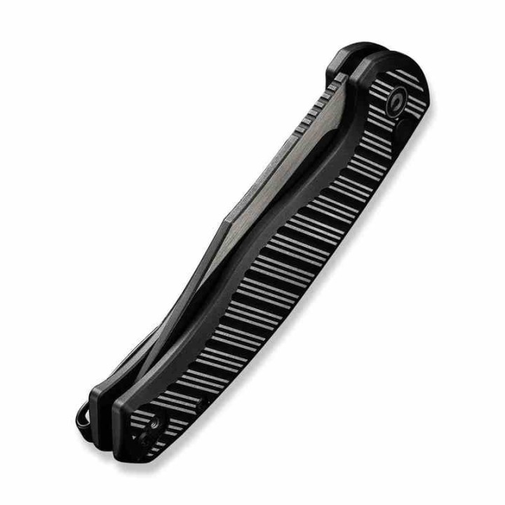 Couteau CIVIVI Stormhowl Black Lame Acier Nitro-V 2 Tons Manche Alum IKBS Button Lock Clip CIVC23040B1 - Livraison Gratuite
