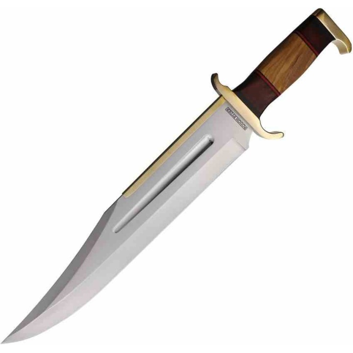 Couteau Rough Ryder Raider's Bowie Lame Acier Inox Manche Bois Etui Nylon RR2523 - Livraison Gratuite