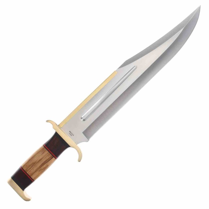 Couteau Rough Ryder Raider's Bowie Lame Acier Inox Manche Bois Etui Nylon RR2523 - Livraison Gratuite