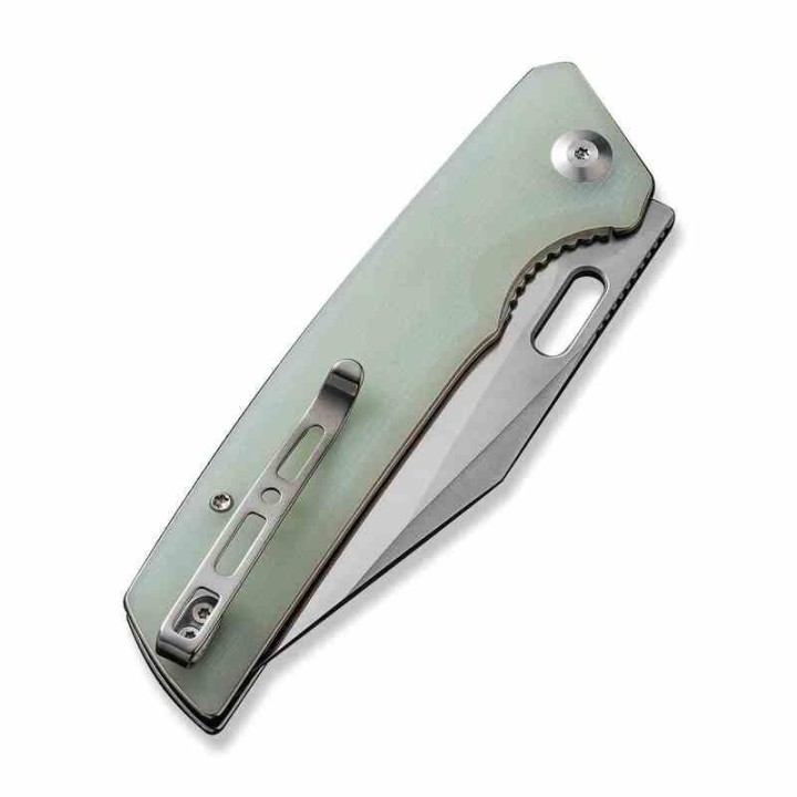 Couteau Sencut GlideStrike Jade Lame Acier 9Cr18MoV Clip Point Manche G10 IKBS Linerlock Clip S230182 - Livraison Gratuite