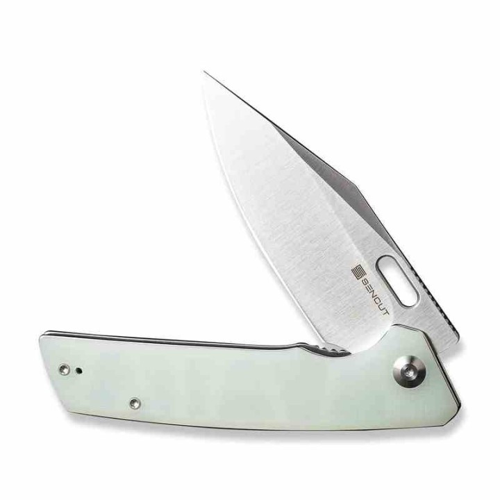 Couteau Sencut GlideStrike Jade Lame Acier 9Cr18MoV Clip Point Manche G10 IKBS Linerlock Clip S230182 - Livraison Gratuite