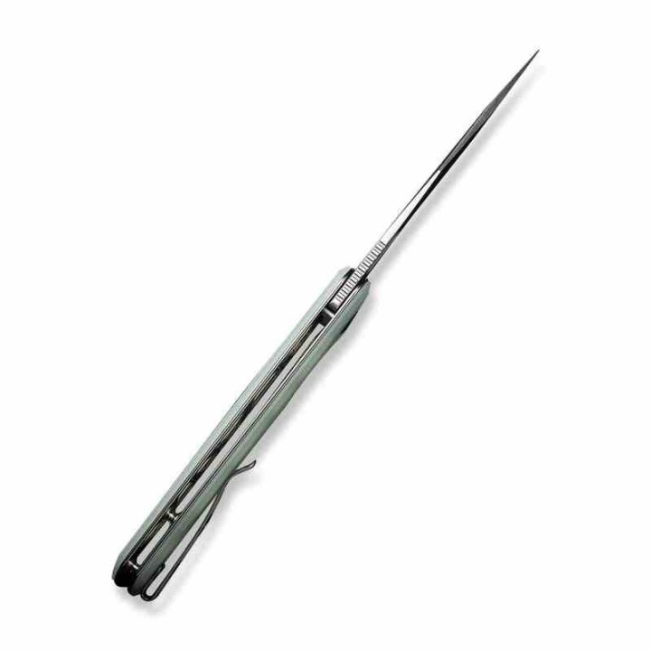 Couteau Sencut GlideStrike Jade Lame Acier 9Cr18MoV Clip Point Manche G10 IKBS Linerlock Clip S230182 - Livraison Gratuite