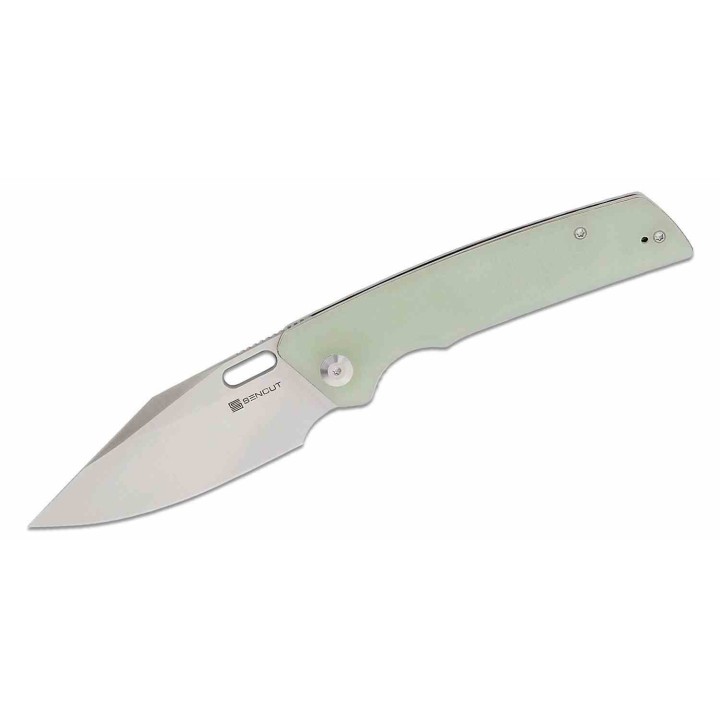 Couteau Sencut GlideStrike Jade Lame Acier 9Cr18MoV Clip Point Manche G10 IKBS Linerlock Clip S230182 - Livraison Gratuite