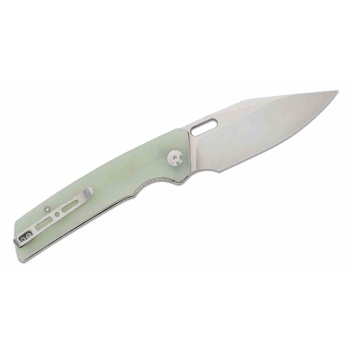 Couteau Sencut GlideStrike Jade Lame Acier 9Cr18MoV Clip Point Manche G10 IKBS Linerlock Clip S230182 - Livraison Gratuite