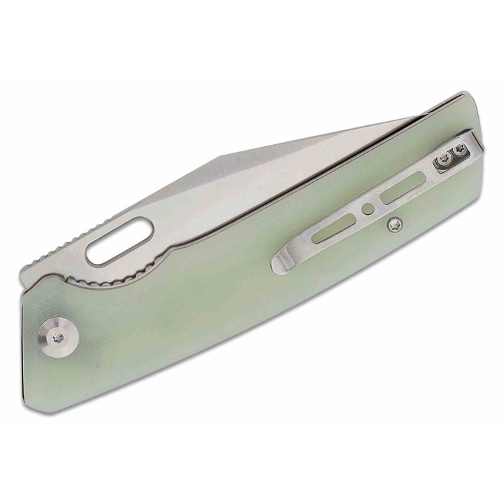 Couteau Sencut GlideStrike Jade Lame Acier 9Cr18MoV Clip Point Manche G10 IKBS Linerlock Clip S230182 - Livraison Gratuite