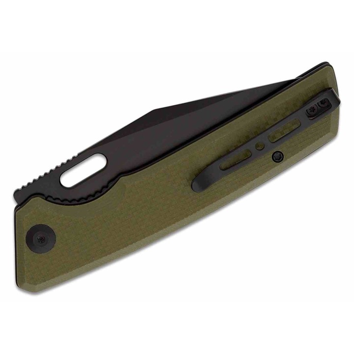 Couteau Sencut GlideStrike OD Green Lame Acier 9Cr18MoV Clip Point Manche G10 IKBS Linerlock Clip S230183 - Livraison Gratuite
