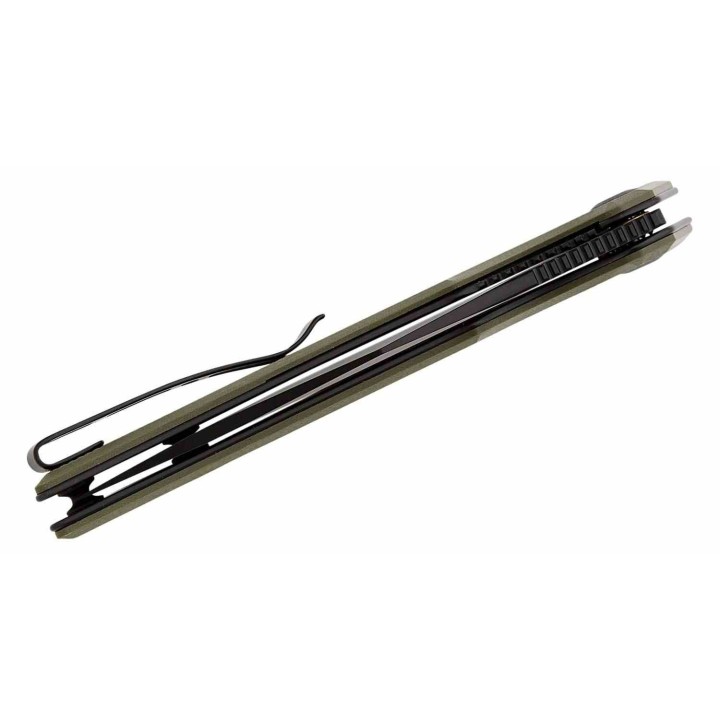 Couteau Sencut GlideStrike OD Green Lame Acier 9Cr18MoV Clip Point Manche G10 IKBS Linerlock Clip S230183 - Livraison Gratuite