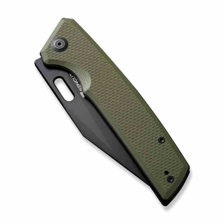 Couteau Sencut GlideStrike OD Green Lame Acier 9Cr18MoV Clip Point Manche G10 IKBS Linerlock Clip S230183 - Livraison Gratuite