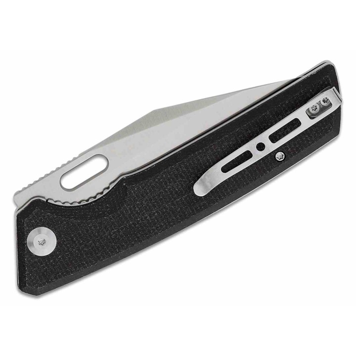 Couteau Sencut GlideStrike Black Lame Acier 9Cr18MoV Clip Point Manche Micarta IKBS Linerlock Clip S230184 - Livraison Gratuite