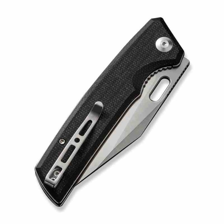 Couteau Sencut GlideStrike Black Lame Acier 9Cr18MoV Clip Point Manche Micarta IKBS Linerlock Clip S230184 - Livraison Gratuite