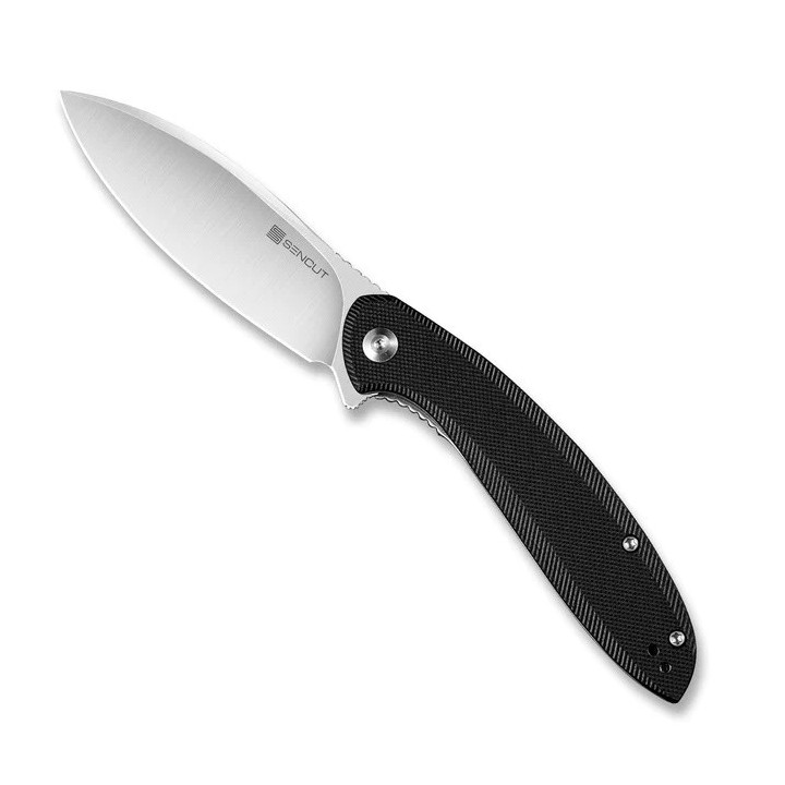 Couteau SENCUT San Angelo Black Manche G10 Lame Acier 9Cr18MoV IKBS S210031 - Livraison Gratuite