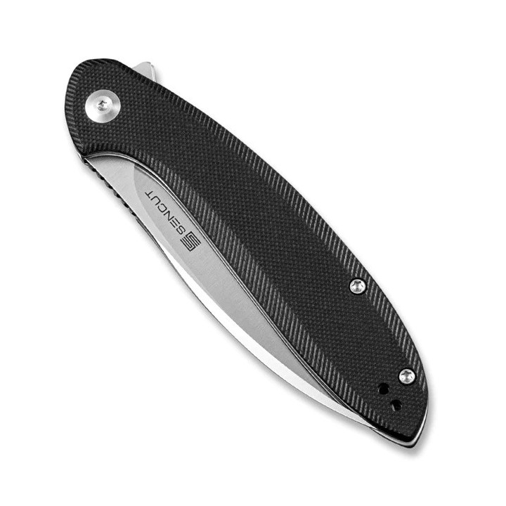 Couteau SENCUT San Angelo Black Manche G10 Lame Acier 9Cr18MoV IKBS S210031 - Livraison Gratuite