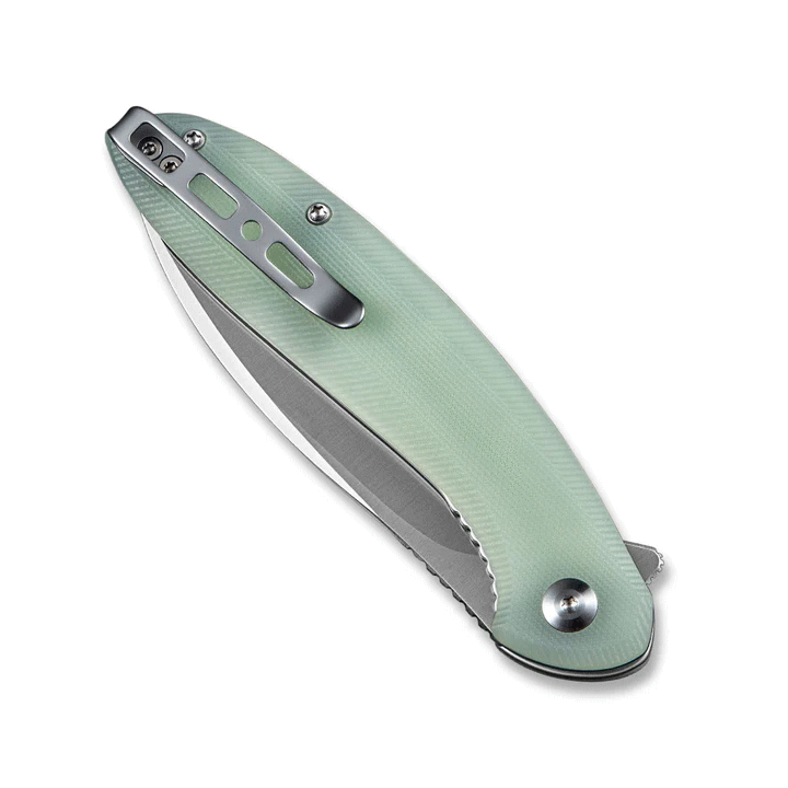 Couteau SENCUT San Angelo Jade Manche G10 Lame Acier 9Cr18MoV IKBS S210032 - Livraison Gratuite
