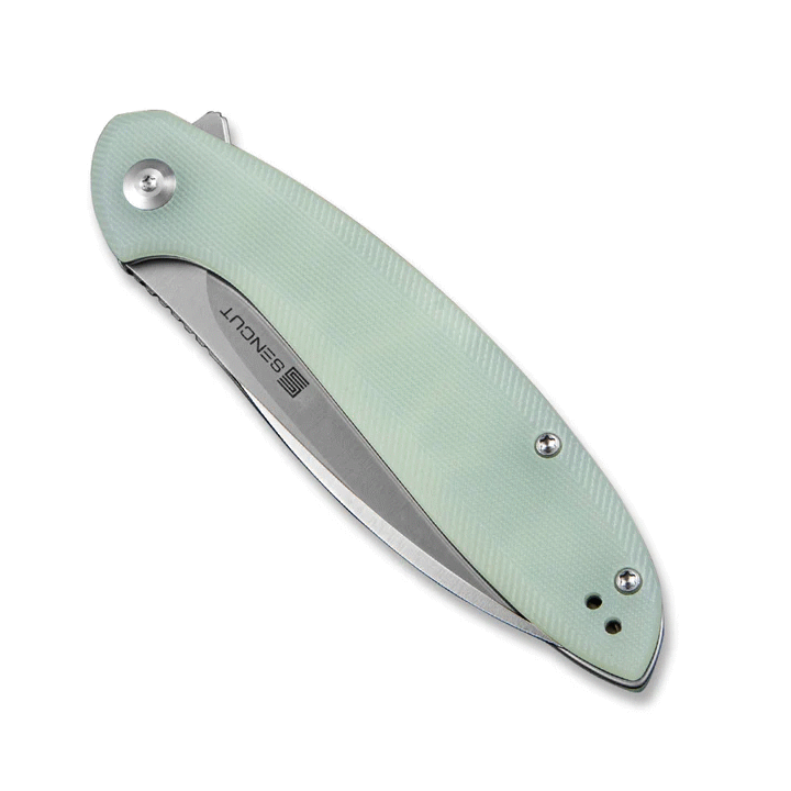 Couteau SENCUT San Angelo Jade Manche G10 Lame Acier 9Cr18MoV IKBS S210032 - Livraison Gratuite