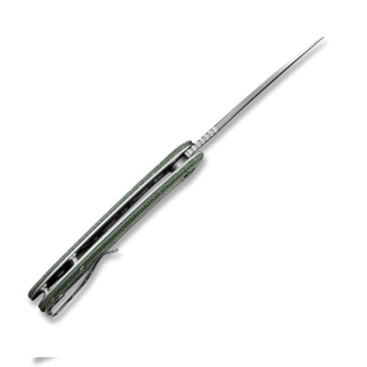Couteau SENCUT San Angelo Green Manche Micarta Lame Acier 9Cr18MoV IKBS S210033 - Livraison Gratuite