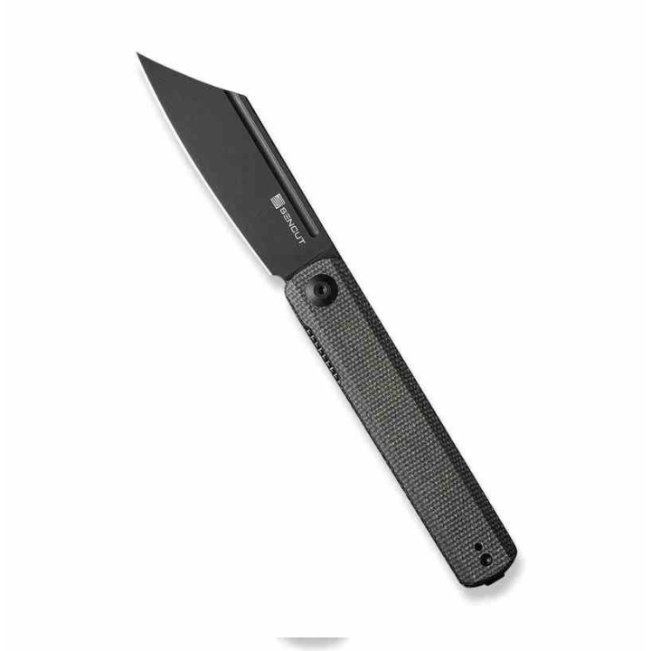 Couteau Sencut Bronte Front Green Manche Micarta Lame Acier 9Cr18MoV IKBS Linerlock Clip SA08F - Livraison Gratuite