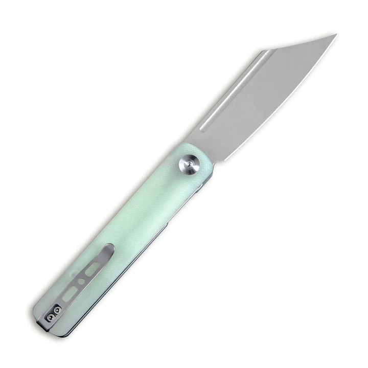 Couteau Sencut Bronte Front Jade Manche G10 Lame Acier 9Cr18MoV IKBS Linerlock Clip SA08C - Livraison Gratuite