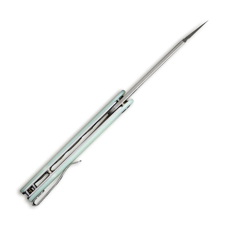 Couteau Sencut Bronte Front Jade Manche G10 Lame Acier 9Cr18MoV IKBS Linerlock Clip SA08C - Livraison Gratuite