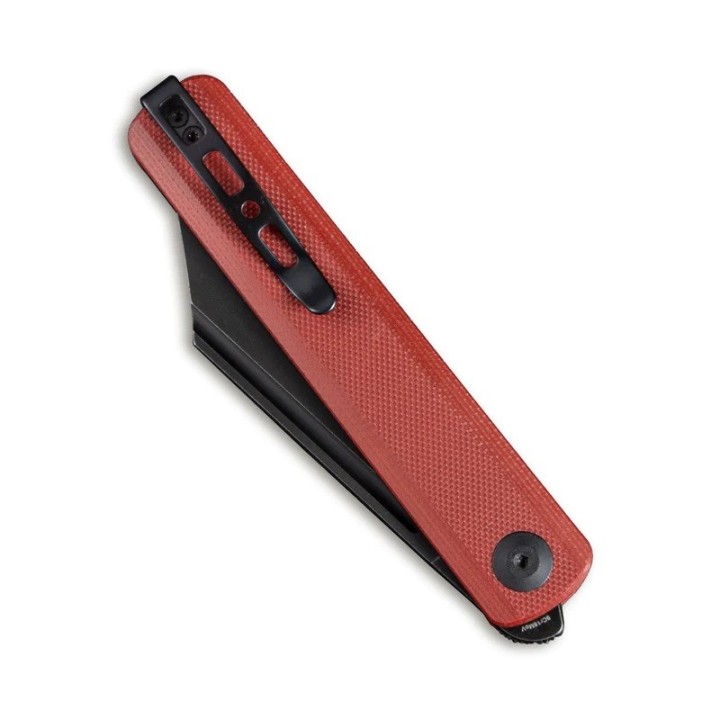 Couteau Sencut Bronte Front Burgundy Manche G10 Lame Acier 9Cr18MoV IKBS Linerlock Clip SA08D - Livraison Gratuite