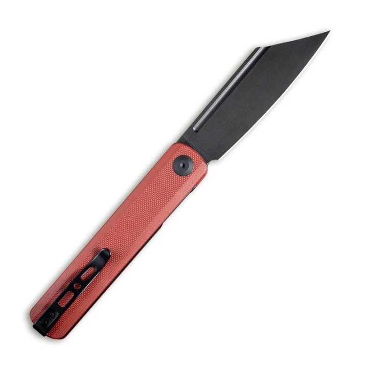 Couteau Sencut Bronte Front Burgundy Manche G10 Lame Acier 9Cr18MoV IKBS Linerlock Clip SA08D - Livraison Gratuite