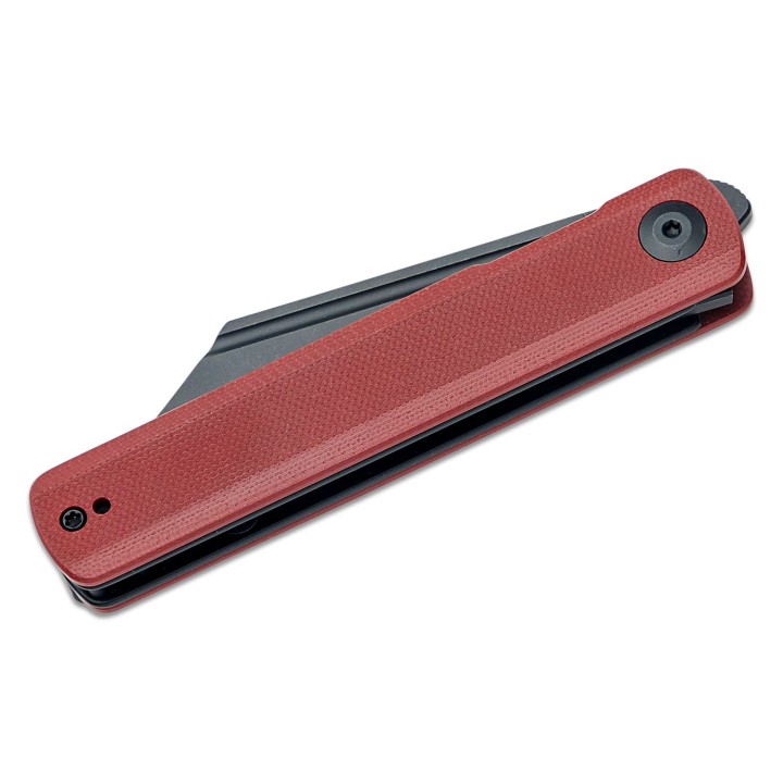Couteau Sencut Bronte Front Burgundy Manche G10 Lame Acier 9Cr18MoV IKBS Linerlock Clip SA08D - Livraison Gratuite