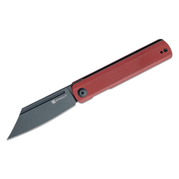 Couteau Sencut Bronte Front Burgundy Manche G10 Lame Acier 9Cr18MoV IKBS Linerlock Clip SA08D - Livraison Gratuite