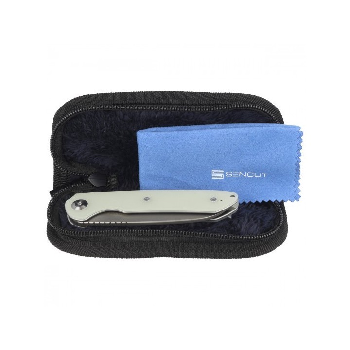 Couteau Sencut Kyril Jade Lame Acier 9Cr18MoV Manche G10 IKBS Linerlock Clip S220012 - Livraison Gratuite