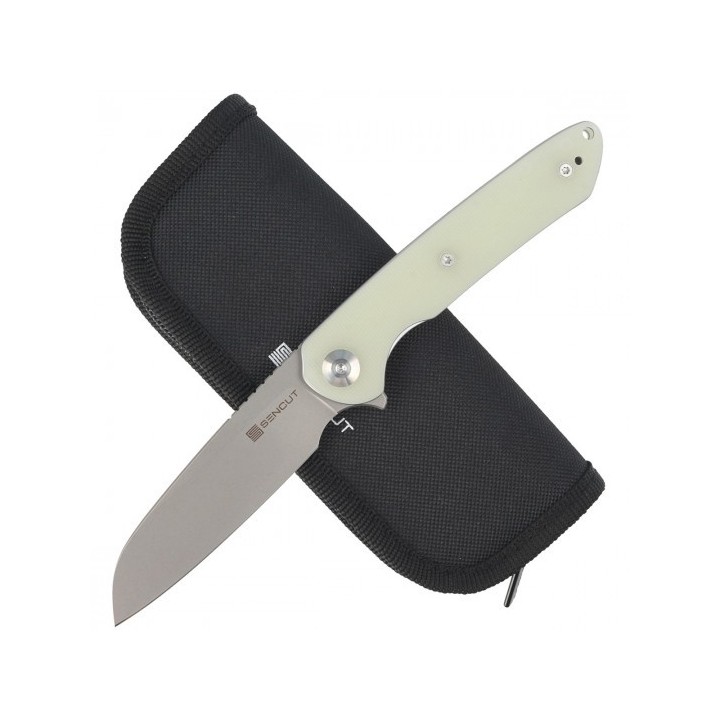 Couteau Sencut Kyril Jade Lame Acier 9Cr18MoV Manche G10 IKBS Linerlock Clip S220012 - Livraison Gratuite