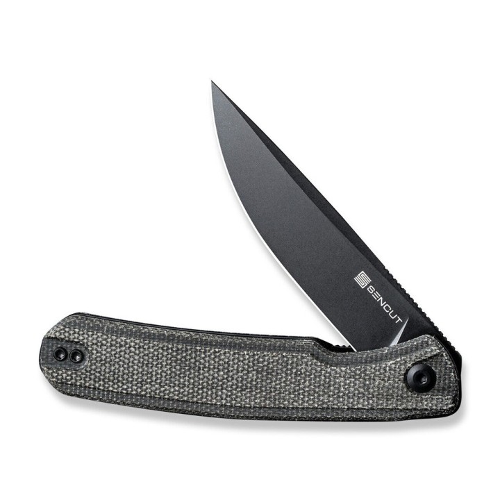 Couteau Sencut Scitus Green Micarta Lame Acier D2 IKBS Linerlock Clip S210423 - Livraison Gratuite